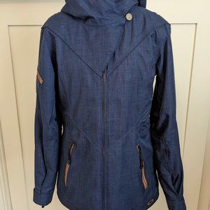 OAKLEY RECCO RESCUE REFLECTOR SKI/SNOWBOARD JACKET/COAT BLUE, SIZE S/P